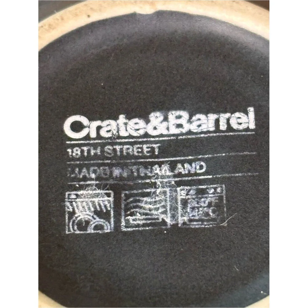 Crate & Barrel 18th Street Black Stoneware Mug